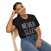 Never Sleep Jump - Unisex Softstyle T-Shirt